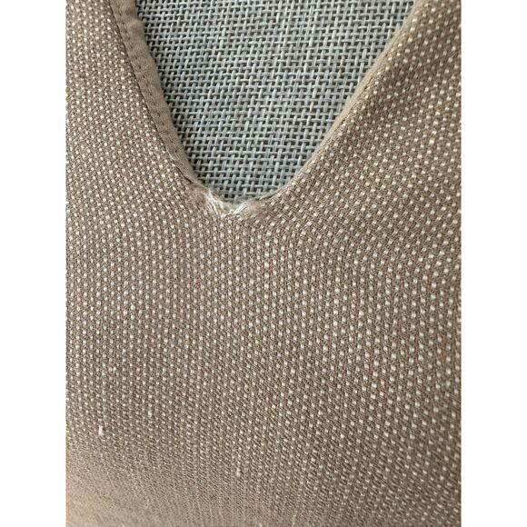 BOSS Hugo Boss Dariette Half Sleeve Wool Blend V Neck Linen Sheath Dress size 4 - Picture 8 of 10